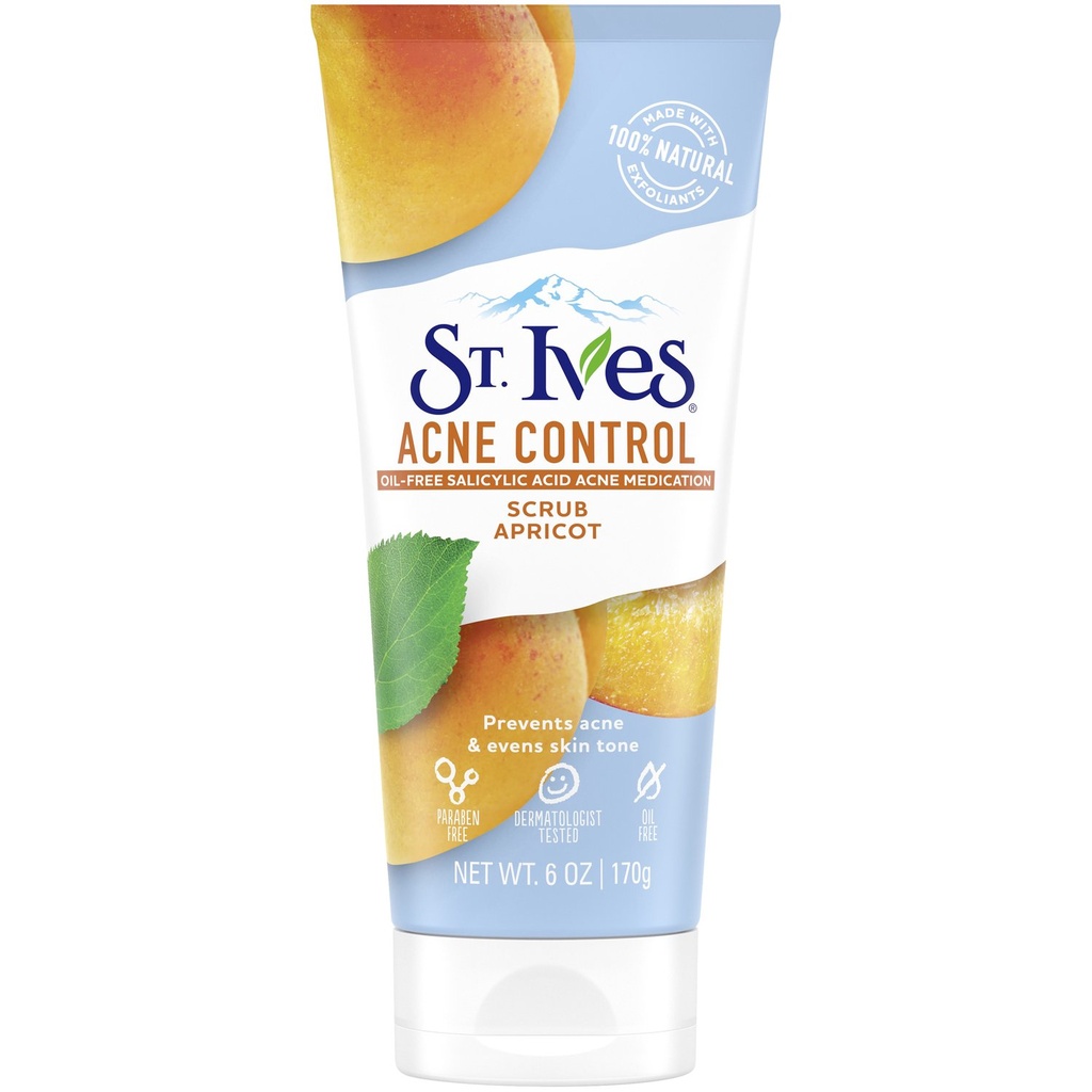 EXFOLIANTE FACIAL ST. IVES ACNE CONTROL APRICOT SCRUB