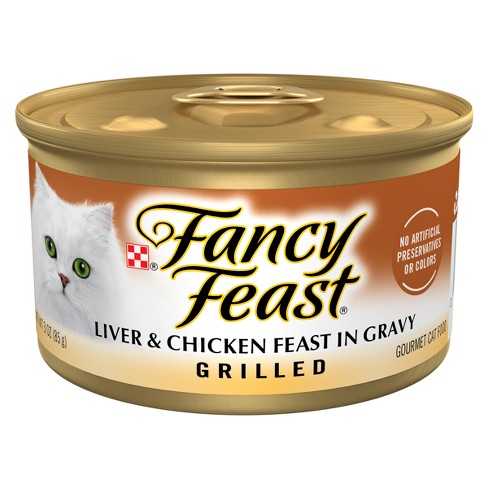 ALIMENTO PARA GATOS FANCY LIVER & CHICKEN FEAST IN GRAVY PATE 85 GR