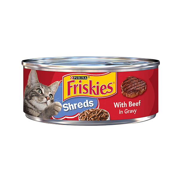 ALIMENTO PARA GATOS PURINA FRISKIES SHREDS WITH BEEF 156 GR 