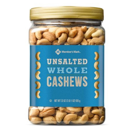 FRUTOS SECOS MEMBERS MARK WHOLE CASHEWS UNSALTED 935 GR