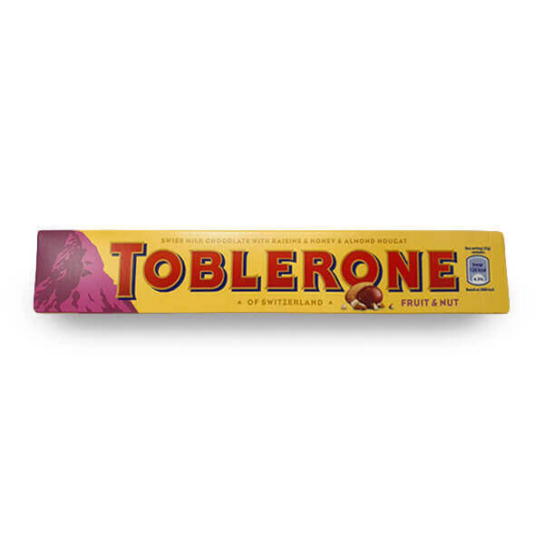 TOBLERONE FRUIT & NUT 100 GR 