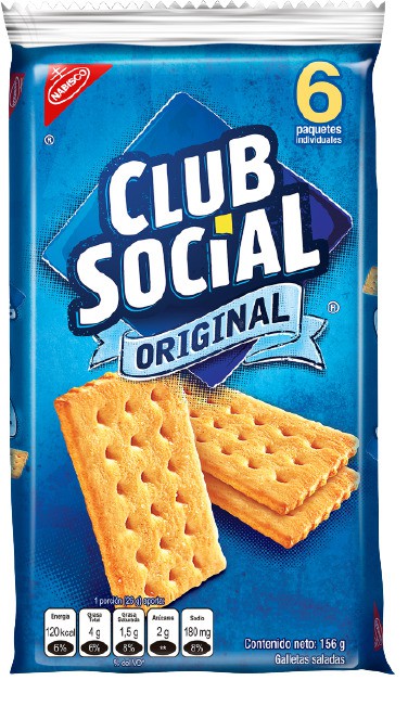 GALLETA NABISCO CLUB SOCIAL NUEVA IMAGEN 156 GR 9 UNIDADES