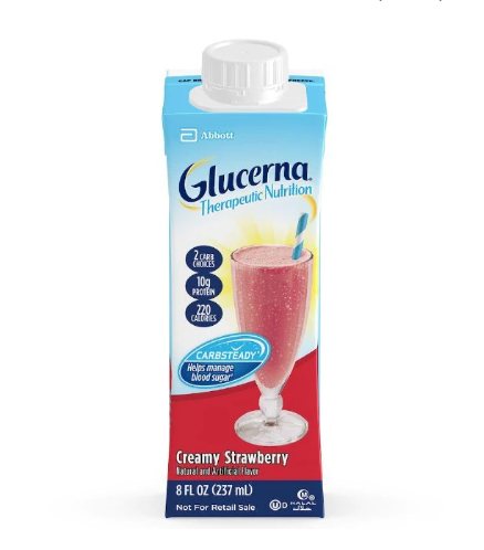 BEBIDA PROTEICA GLUCERNA ORIGINAL CREAMY STRAWBERRRY 237 ML