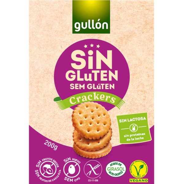 GALLETA GULLON GLUTEN FREE CRACKERS 200 GR