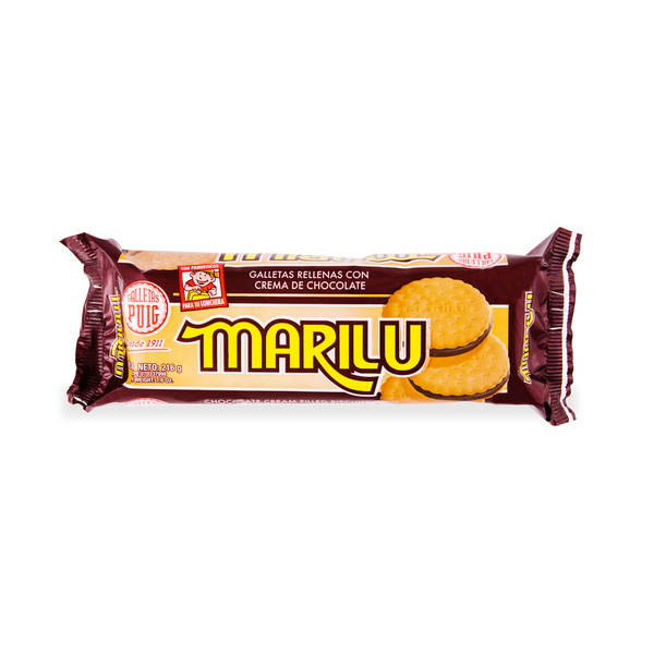GALLETA PUIG MARILU CHOCOLATE TUBO 216 GR