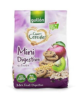 GALLETA GULLON MINI DIGESTIVE ALLA FRUTTA 225 GR