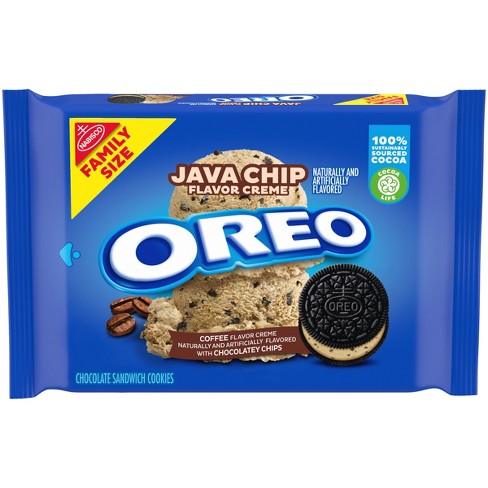 GALLETA NABISCO OREO JAVA CHIP FLAVOR CREME FAMILY SIZE 482 GR