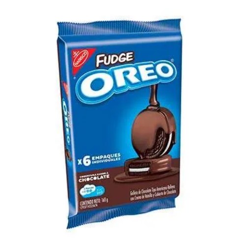 GALLETA NABISCO OREO FUDGE 6 EMPAQUE 168 GR