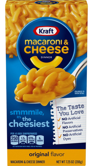 MACARONI & CHEESE KRAFT 206 GR