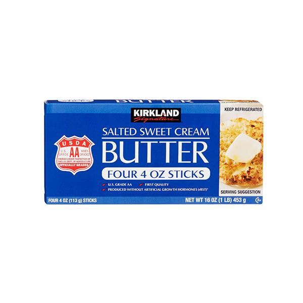 MANTEQUILLA KIRKLAND SALTED SWEET CREAM BUTTER 453 GR