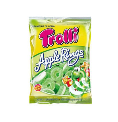 GOMITAS TROLLI APPLE RINGS 100 GR