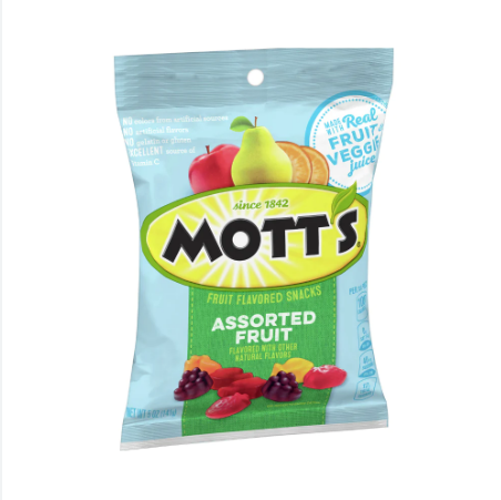 GOMITAS MOTTS DE FRUTAS 22.6 GR  3 X 1 DOLAR