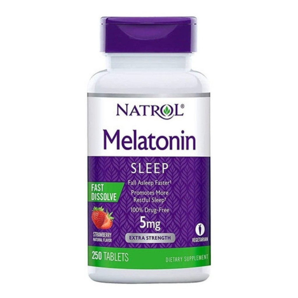 MELATONINA NATROL SLEEP 5 MG 250 TABLETS