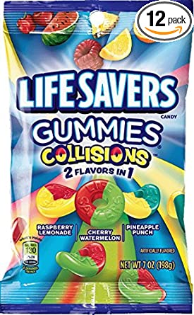 GOMITAS LIFE SAVERS COLLISIONS 2 FLAVORS IN 1 198 GR