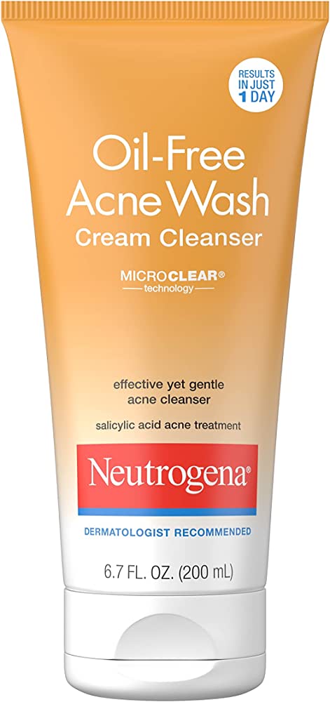 CREMA FACIAL OIL FREE ACNE WASH CREAM CLEANSER NEUTROGENA 200ML