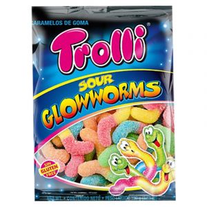 GOMITAS TROLLI SOUR GLOWWORMS 100 GR