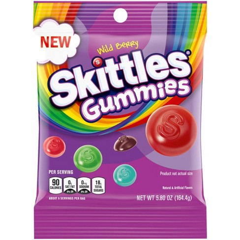 GOMITAS SKITTLES WILD BERRYSOFT CANDY 164GR