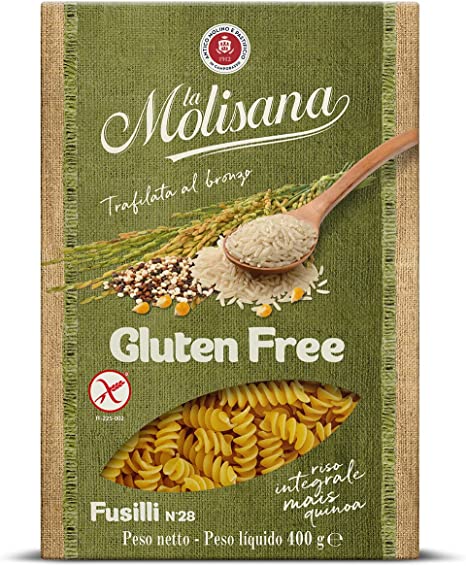PASTA LA MOLISANA FUSILLI N28 GLUTEN FREE 400 GR