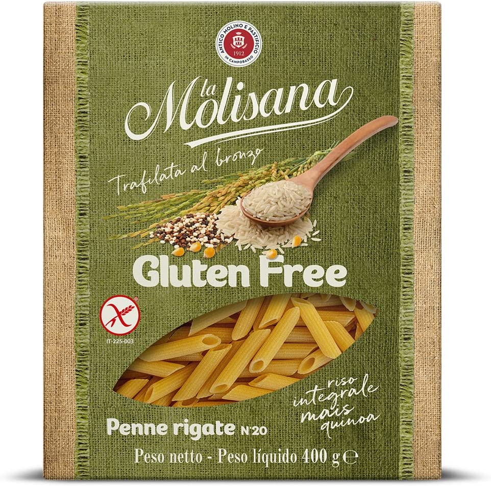 PASTA LA MOLISANA PENNE RIGATE # 20 GLUTEN FREE 400 GR