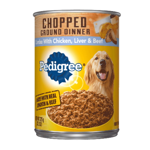 ALIMENTO PARA PERROS PEDIGREE CHOPPED GROUND DINNER W CHICKEN, LIVER & BEEF 375 GR