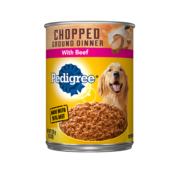 ALIMENTO PARA PERROS PEDIGREE CHOPPED GROUND DINNER WITH BEEF 375 GR
