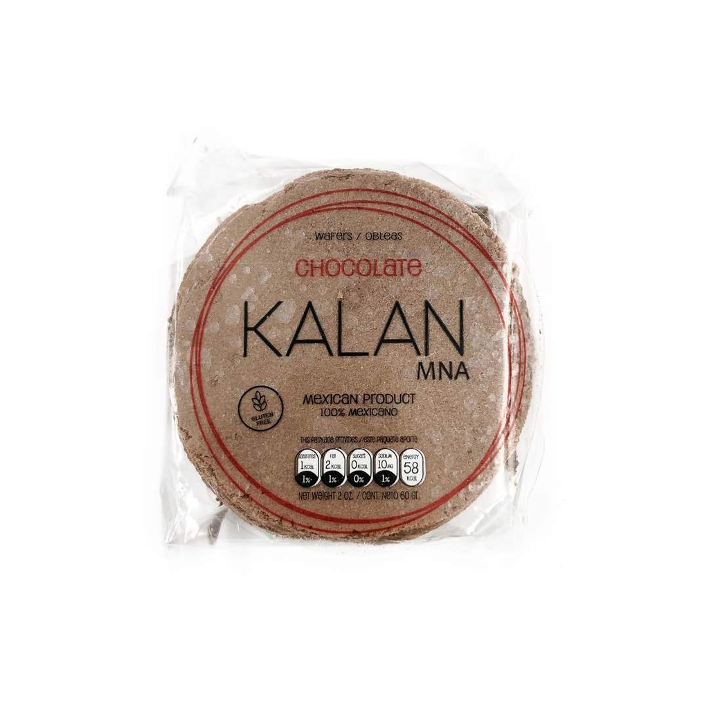 OBLEAS KALAN CHOCOLATE 60 GR CON ETIQUETA