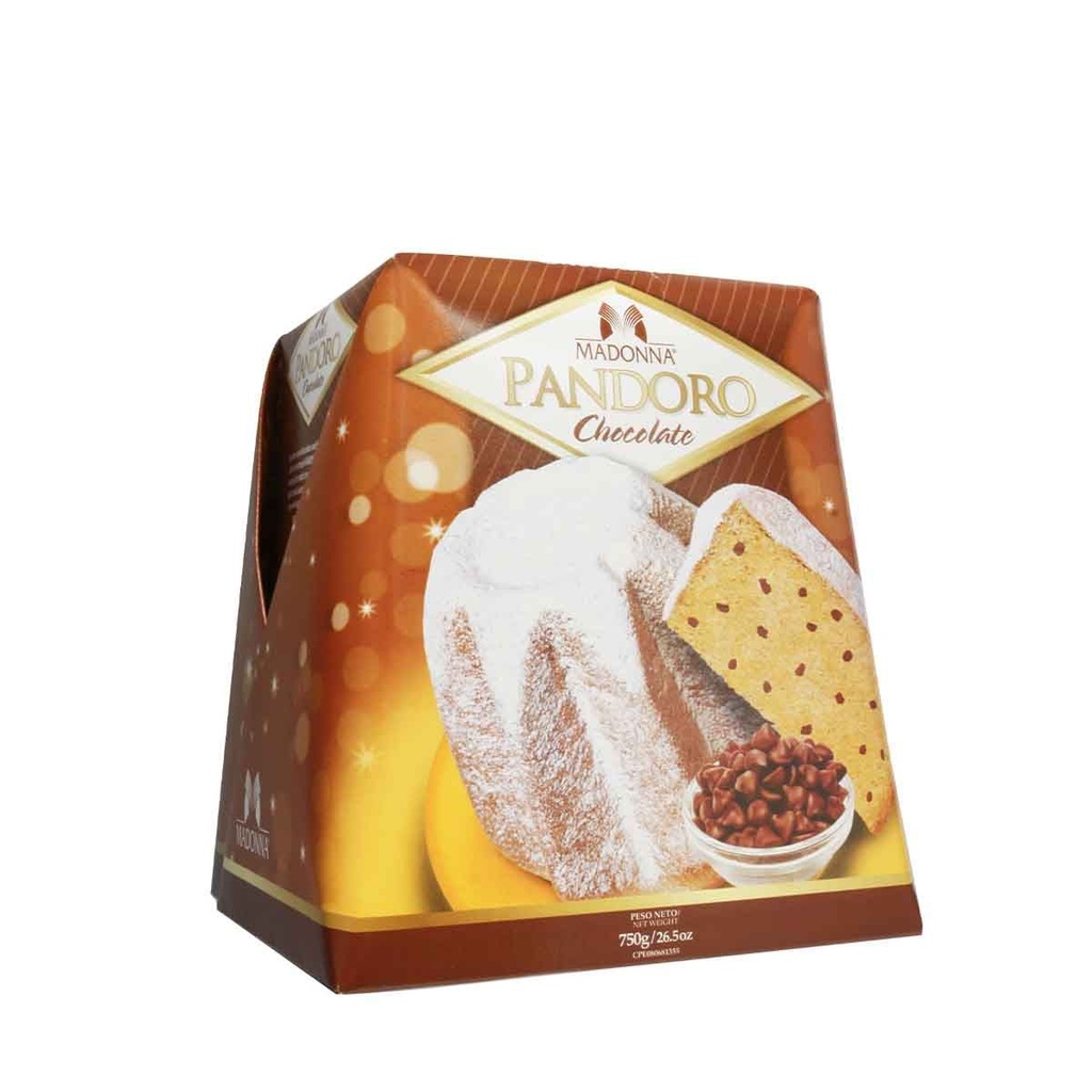 PANETTONE MADONNA PANDORO CHOCOLATE 750 GR 