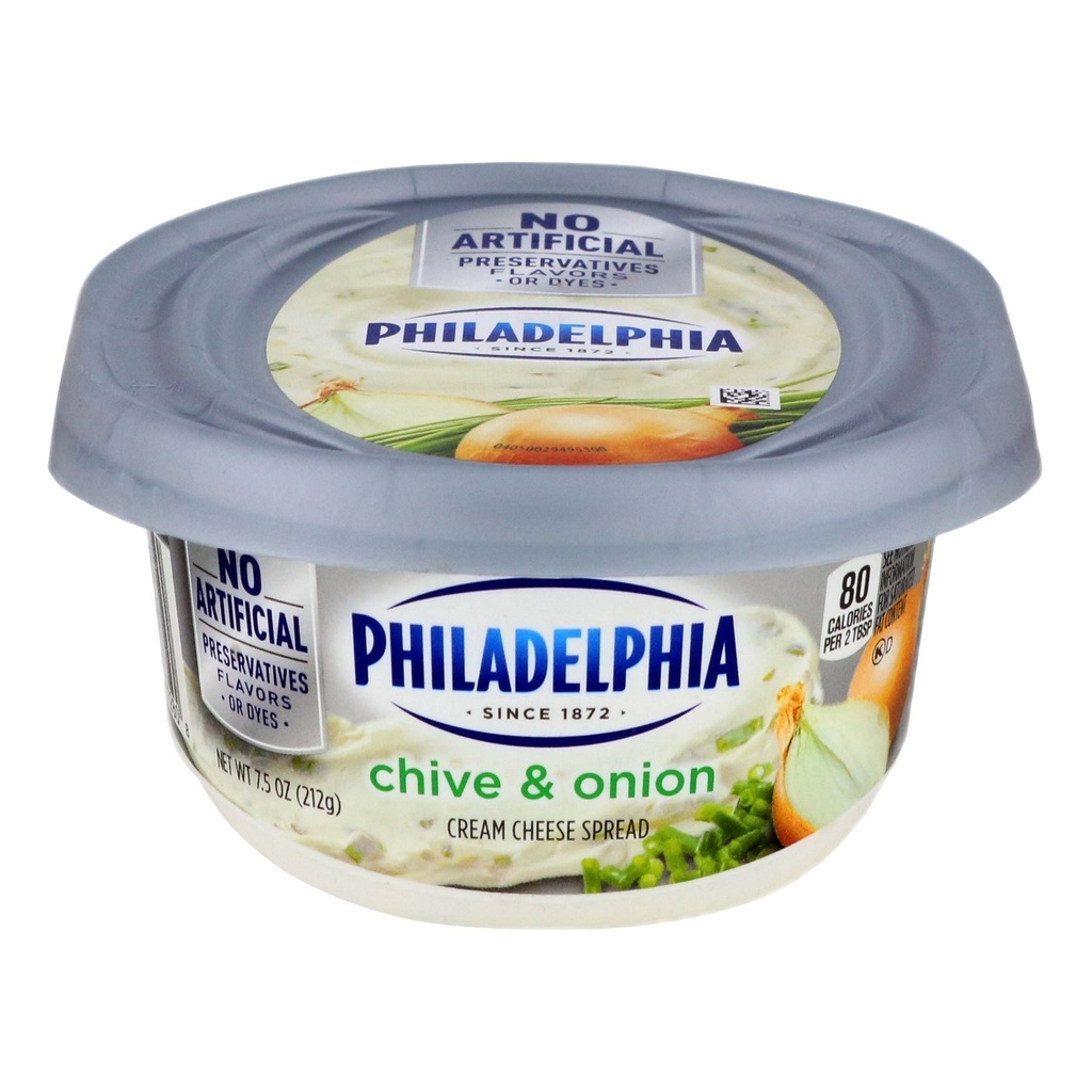 QUESO CREMA PHILADELPHIA CHIVE&ONION 212 GR
