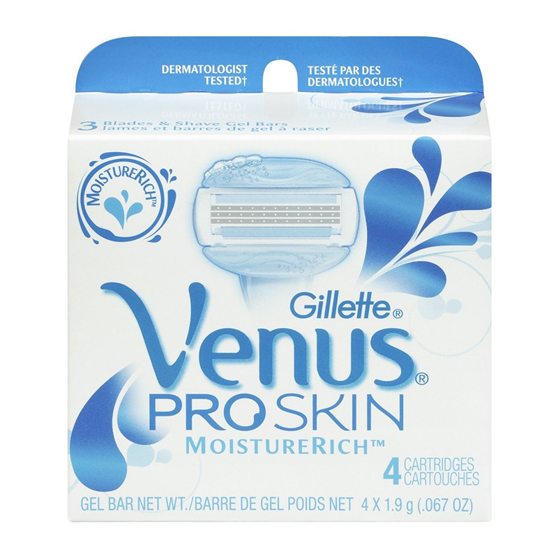 RESPUESTO GILLETTE VENUS PROSKIN MOISTURERICH 4 ESTUCHES
