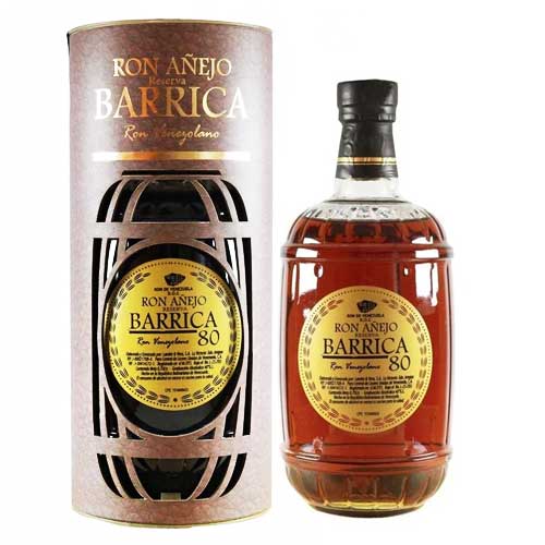 RON BARRICA AÑEJO RESERVA 80 0.70 LT