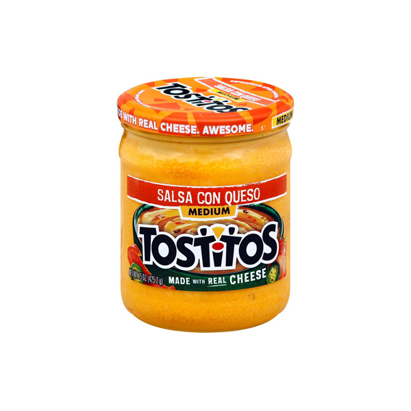 SALSA TOSTITOS DE QUESO MEDIUM 425.2 GR