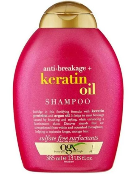 SHAMPOO OGX ANTI BREAKAGE + KERATIN OIL 385 ML