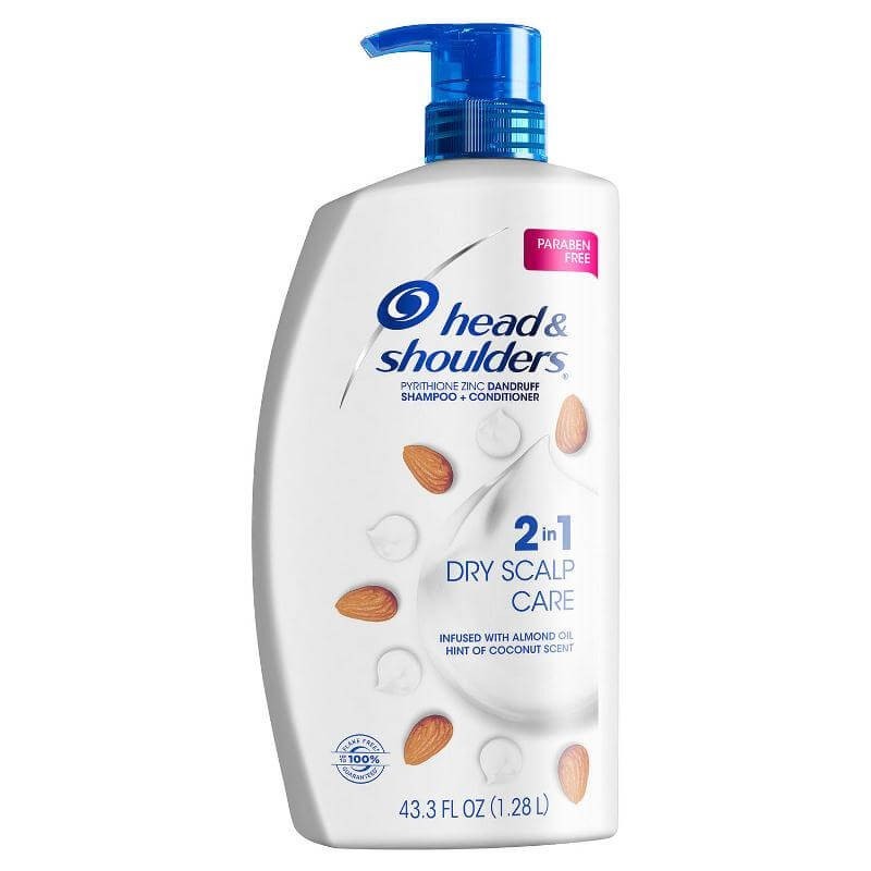 SHAMPOO HEAD & SHOULDERS DRY SCALP CARE ALMOND 2EN1 1.28 LT