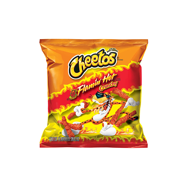 CHEETOS FRITO LAY FLAMIN HOT CRUNCHY 28.3 GR