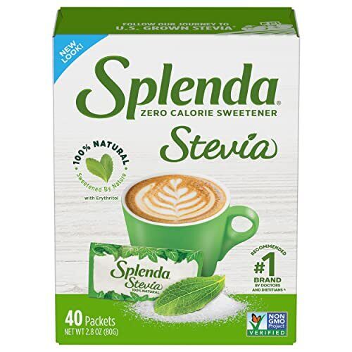 EDULCORANTE SPLENDA STEVIA 40 PACKETS 