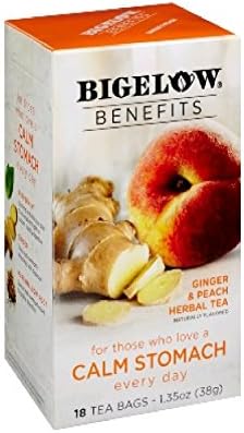 TE BIGELOW BENEFITS GINGER & PEACH HERBAL 40 GR