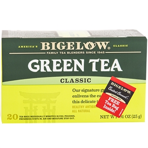 TE BIGELOW GREEN TEA CLASSIC ON JENGIBRE Y PROBIOTICOS 25G