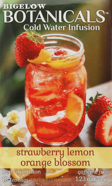 TE BIGELOW BOTANICALS STRAWBERRY LEMON ORANGE BLOSSON 34 GR