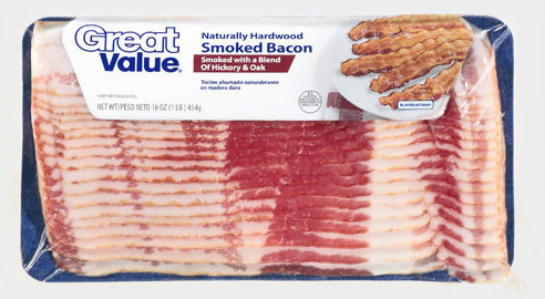 TOCINETA GREAT VALUE HICKORY SMOKED BACON 454 GR