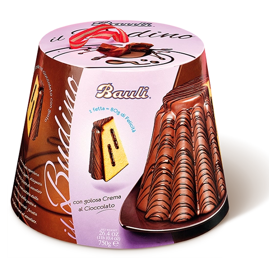 TORTA IL BAULI BUDINO CON GOLOSA CREMA AL CIOCCOLATO 750 GR