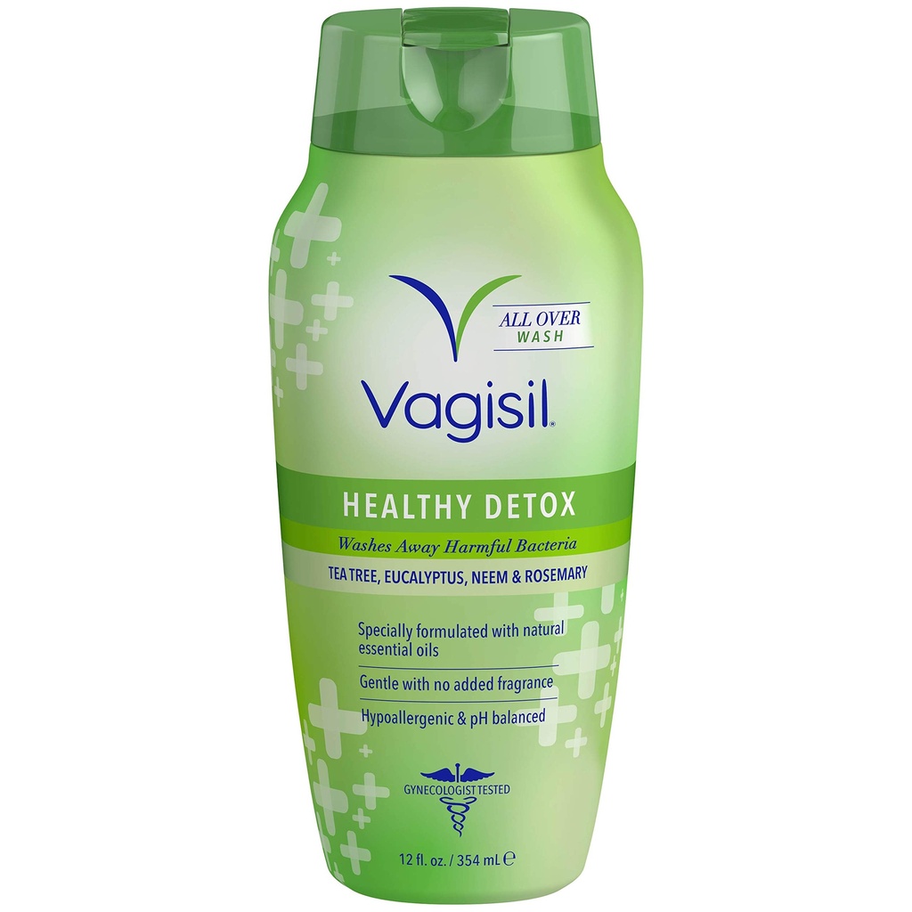 JABON INTIMO VAGISIL HEALTHY DETOX DAILY INTIMATE WASH 354 ML.