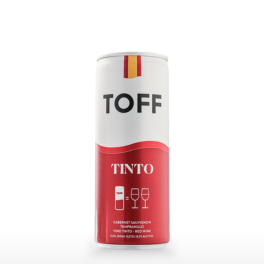 VINO TOFF TINTO CABERNET SAUVIGNON LATA 250 ML