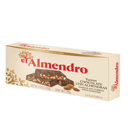 TURRON EL ALMENDRO CHOCOLATE CON ALMENDRA S/A 200 GR