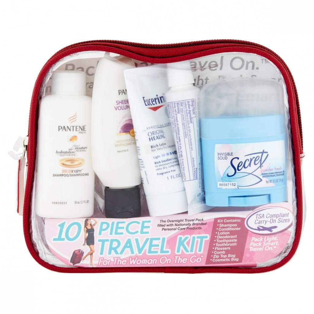 KIT DE VIAJE WOMEN ON THE GO 10 PC 