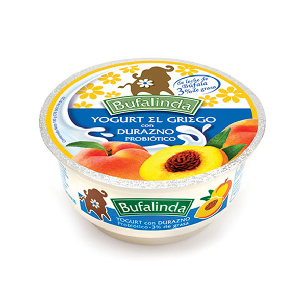 YOGURT BUFALINDA CON DURAZNO EL GRIEGO 180 GR