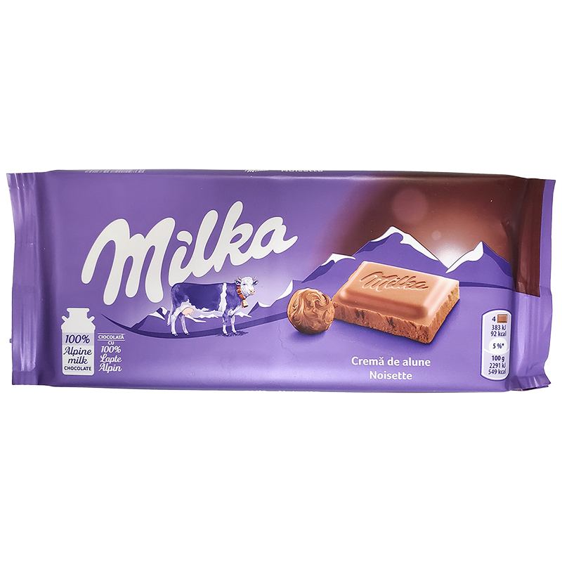 CHOCOLATE MILKA NOISETTE 100 GR