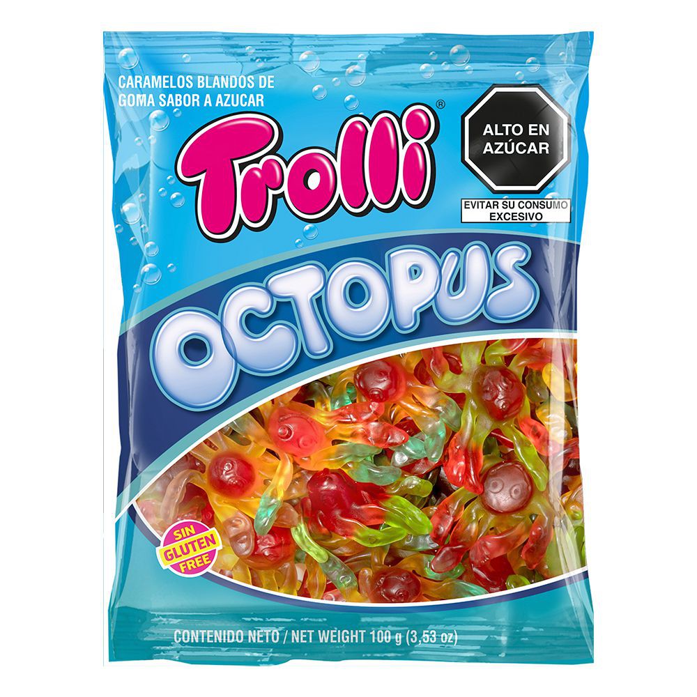 GOMITAS OCTOPUS TROLLI 100 GR