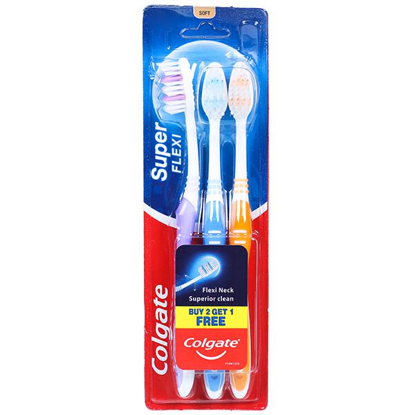CEPILLO DENTAL COLGATE 3PACK SUPER FLEXI