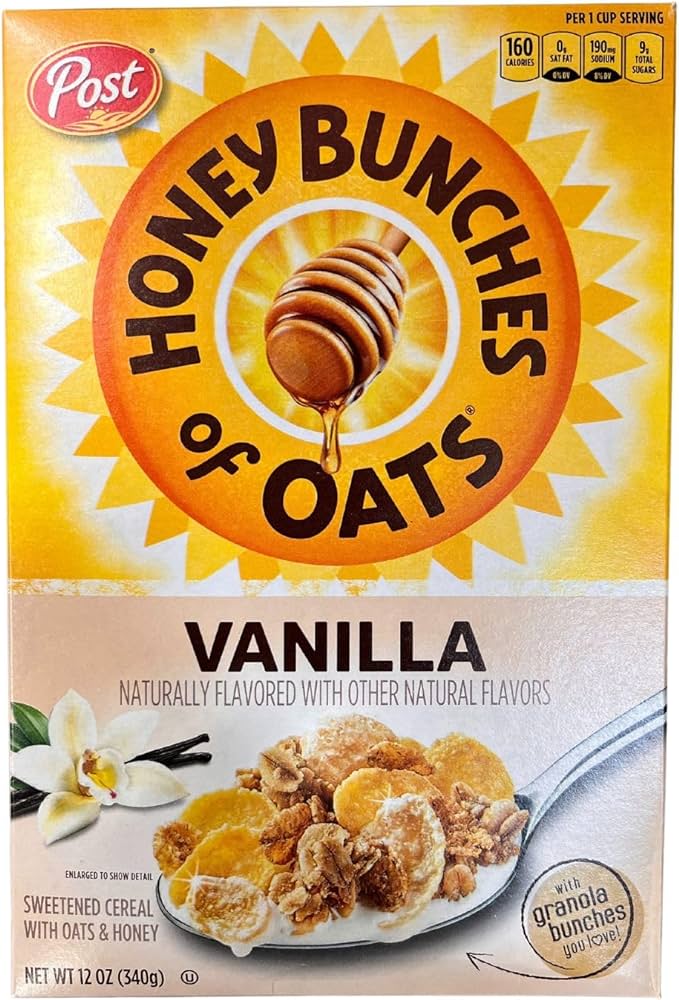 CEREAL HONEY BUNCHES OF OATS VANILLA 340 GR