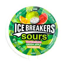CARAMELO ICE BREAKERS GREEN APPLE-TANGERINE-WATERMELON 42 GR